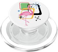 Retro Flamingo Midcentury Mid Century Summer Decor PopSockets PopGrip para MagSafe