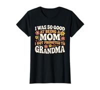 Retro Floral Ascenso a Abuela Camiseta