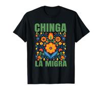 Retro Flores Chinga La Migra Inmigración Derechos Humanos Camiseta
