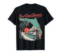 Retro Florida Beach East Coast Summer Floridians Souvenir Camiseta