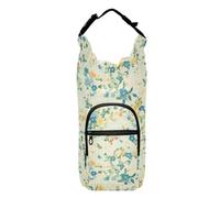 Retro Flowers Blue Gingham - Bolsa de agua plegable con aislamiento para botellas de agua cruzadas, para botellas de agua de 20/24/32/40 onzas