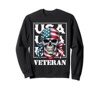 Retro Forever Soldiers Always Heroes Día de los Veteranos Militares Sudadera