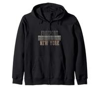 Retro Freeport Nueva York Sudadera con Capucha