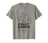 Retro Fruta Sando Snack Cultura Japonesa Kawaii Arte Comida Camiseta