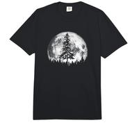 Retro Full Moon & Minimalist Pine Tree Vintage Graphic Comfort Colors Adult Heavyweight T-Shirt