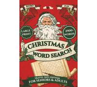 Retro Fun Christmas Word Search for Adults & Seniors (Travel Size Edition): Nostalgic Word Find Puzzles • 2,900+ Festive Words • Portable Large Print Christmas Puzzle Book with Solutions