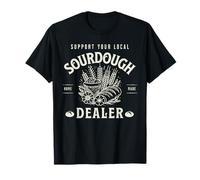 Retro Funny Apoya a tus distribuidores de masa madre locales Camiseta