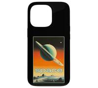 Retro Future American Space Program Inspired Scifi Graphic Carcasa para iPhone 13 Pro