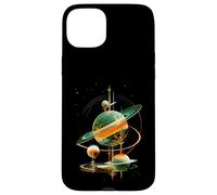 Retro Future American Space Program Inspired Scifi Graphic Carcasa para iPhone 15 Plus