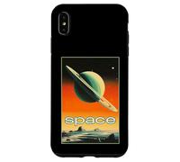 Retro Future American Space Program Inspired Scifi Graphic Carcasa para iPhone XS MAX