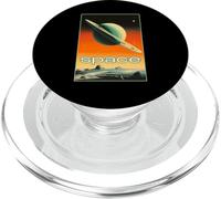 Retro Future American Space Program Inspired Scifi Graphic PopSockets PopGrip para MagSafe