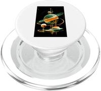Retro Future American Space Program Inspired Scifi Graphic PopSockets PopGrip para MagSafe