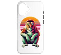 Retro Gafas De Sol Mono Narigudo Carcasa para iPhone 16