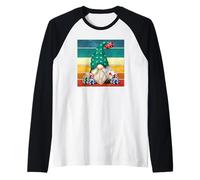 Retro Gambler GNOME Graphic For Men Casino Las Vegas Trip Camiseta Manga Raglan