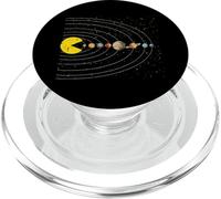 Retro Game Comer Planetas Espacio Galaxy Gaming Niños Niños Hombres PopSockets PopGrip para MagSafe