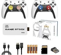 Retro Game Stick: Consola Game Stick con Doble Mando inalámbrico 2.4G, Juegos 4K, más de 30 000 y más de 40 000 Juegos, Juegos Retro Boy (128 GB, más de 40 000 Juegos).