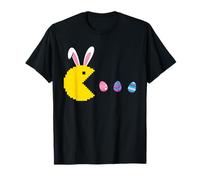 Retro Gamer Conejo Pascua Lindo Divertido Búsqueda de Huevos Camiseta