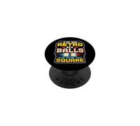 Retro Gamer Pixel Arcade 8 bit Gaming Humor PopSockets PopGrip Adhesivo