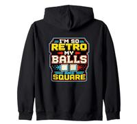 Retro Gamer Pixel Arcade 8 bit Gaming Humor Sudadera con Capucha