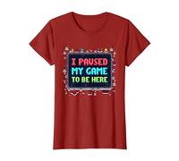 Retro Gamer Pixel Art: He pausado mi Juego para Estar aquí Camiseta, Mujer, Arándano, XXL