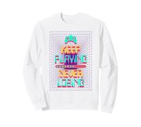Retro Gamer Sigue Jugando Nunca Perder Juegos Arcade Sudadera