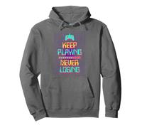 Retro Gamer Sigue Jugando Nunca Perder Juegos Arcade Sudadera con Capucha