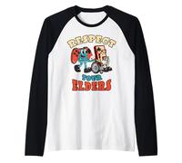 Retro Gaming Funny Gamer 80s Mando Respeta a Tus Mayores Camiseta Manga Raglan
