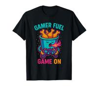 Retro Gaming Humor RPG Juego En Funny Chicken Wing Food Pun Camiseta