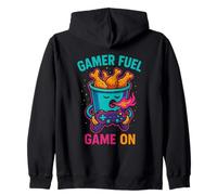 Retro Gaming Humor RPG Juego En Funny Chicken Wing Food Pun Sudadera con Capucha