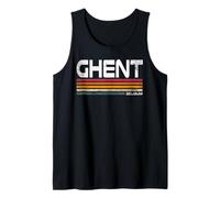 Retro Gante Bélgica Ciudad Orgullo Gante Vintage Camiseta sin Mangas