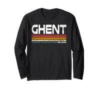 Retro Gante Bélgica Ciudad Orgullo Gante Vintage Manga Larga