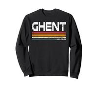 Retro Gante Bélgica Ciudad Orgullo Gante Vintage Sudadera