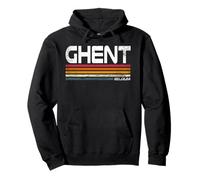 Retro Gante Bélgica Ciudad Orgullo Gante Vintage Sudadera con Capucha