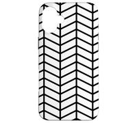Retro Geometric Minimalist Monochrome White Black 60s Scandi Carcasa para iPhone 16 Plus