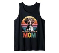 Retro German Shorthaired Pointer Mom GSP Camiseta sin Mangas