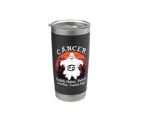 Retro Ghost Zodiac Sign Cancer Funny Halloween Costume Vaso térmico de acero inoxidable de doble pared