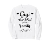 Retro Gigi Heart & Soul of The Family - Abuela Amorosa Orgullosa Sudadera