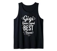 Retro Gigi Queen Legend Best Forever - Orgullosa Gigi Grandma Camiseta sin Mangas