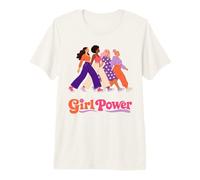 Retro Girl Power Pink Diverse Women Inclusion Groovy 70s Camiseta Premium