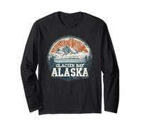 Retro Glacier Alaska Camisa Vintage Scenic National Park Manga Larga