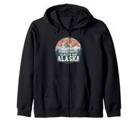 Retro Glacier Alaska Camisa Vintage Scenic National Park Sudadera con Capucha