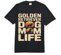 Retro Golden Retriever Dog Mom Life Comfort Colors Adult Heavyweight T-Shirt