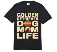 Retro Golden Retriever Dog Mom Life Comfort Colors Adult Heavyweight T-Shirt