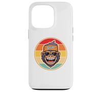 Retro Gorilla Gym Workout Train Like a Beast Powerlifting Carcasa para iPhone 13 Pro