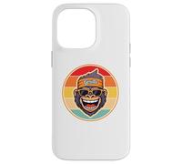 Retro Gorilla Gym Workout Train Like a Beast Powerlifting Carcasa para iPhone 14 Pro Max