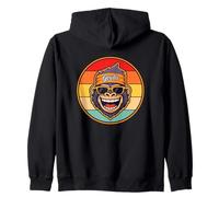 Retro Gorilla Gym Workout Train Like a Beast Powerlifting Sudadera con Capucha