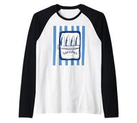 Retro Graphic Sardines Tinned Fish for Men and Women Camiseta Manga Raglan
