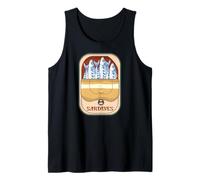 Retro Graphic Sardines Tinned Fish for Men and Women Camiseta sin Mangas