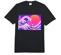 Retro Great Wave Rosa 80s Sunset Great Wave Comfort Colors Adult Heavyweight T-Shirt