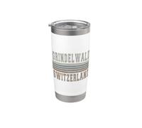 Retro Grindelwald Suiza Vaso térmico de acero inoxidable de doble pared